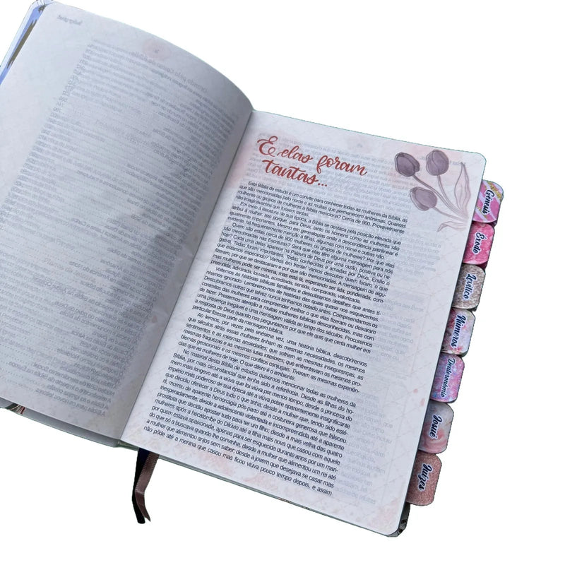 Biblia de Estudo da Mulher Grande Branca Sbb Arc Abas Já colocadas