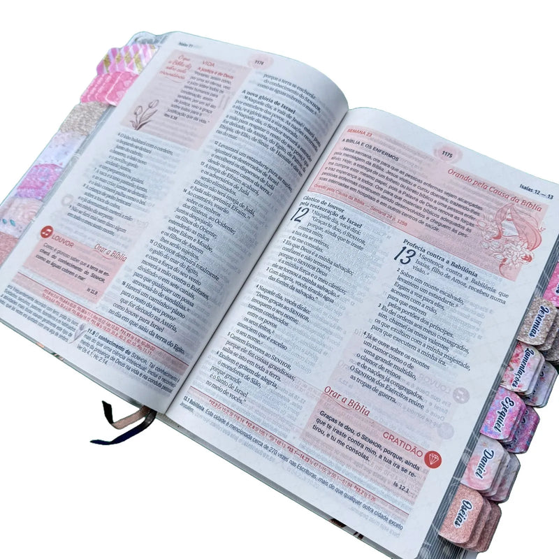 Biblia de Estudo da Mulher Grande Branca Sbb Arc Abas Já colocadas